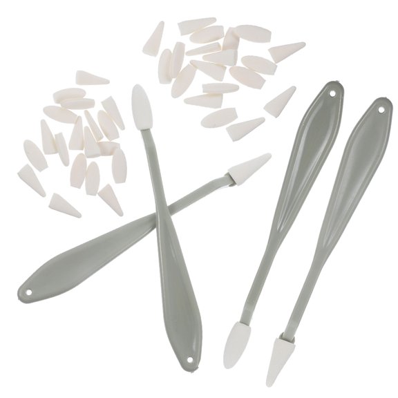 WEUVEB 2Sets Art Blenders Sketch Drawing Tools with Ergonomic Grip and Sponge Pads