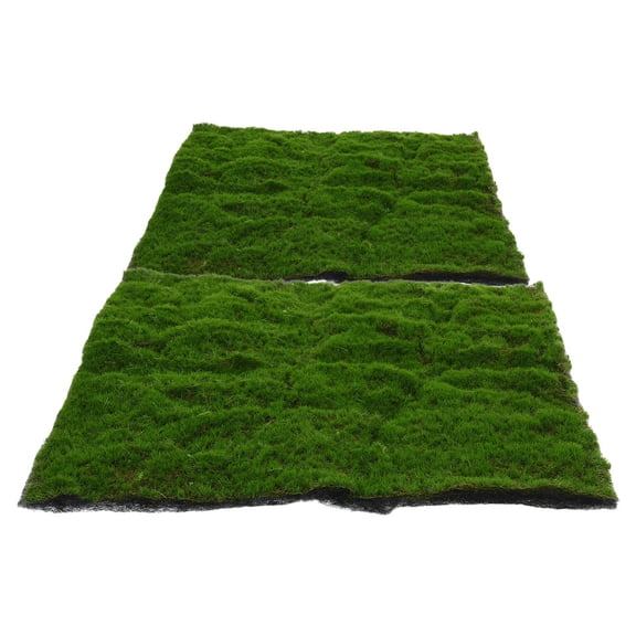 WEUVEB 2pcs Garden Moss Mat for Patio Decor Safe Walking Surface Families