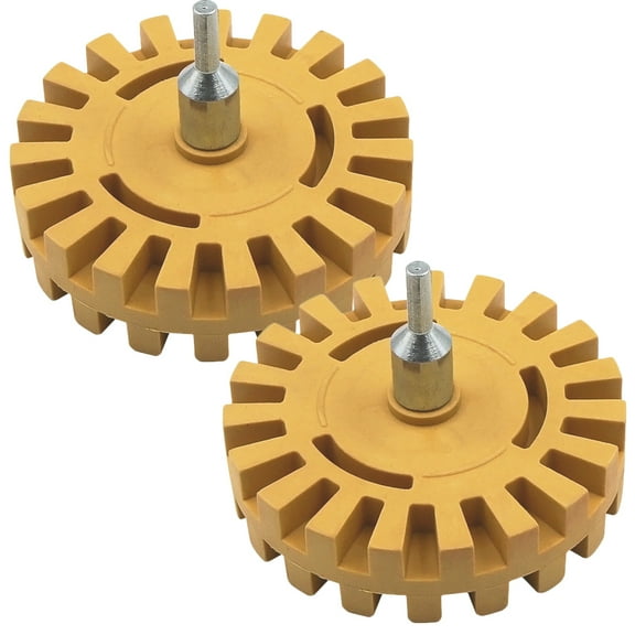 WEUVEB 2pcs Glue Eraser Wheel Wheel For Car Detailing Efficient Adhesive Removal Durable And Construction