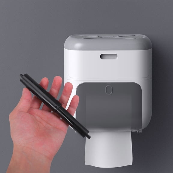 WEUVEB 2Pcs Toilet Paper Rod Replacement Black Spring Holder Roller for Easy Installation Paper Holder