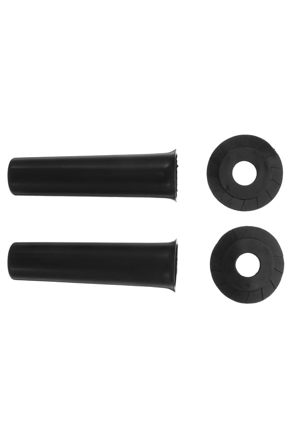 Black Replacement Umbrella Tip Caps, Compact Protective End Covers for Various Umbrellas, 2 Pieces Set