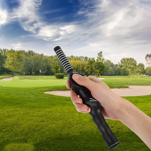 WEUVEB 2pcs Woven Planter Rubber Black Golf Training Tool Improve Swing Posture