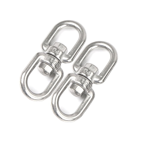 WEUVEB 3-Pack Rustproof Stainless Steel Swivel Hooks for Hanging Plants, Garden Hardware Accessories