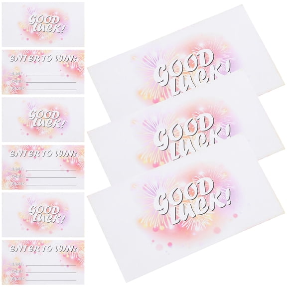 WEUVEB 300Pcs Smooth Card Paper Raffle Tickets for Trade Show Contests and Giveaways