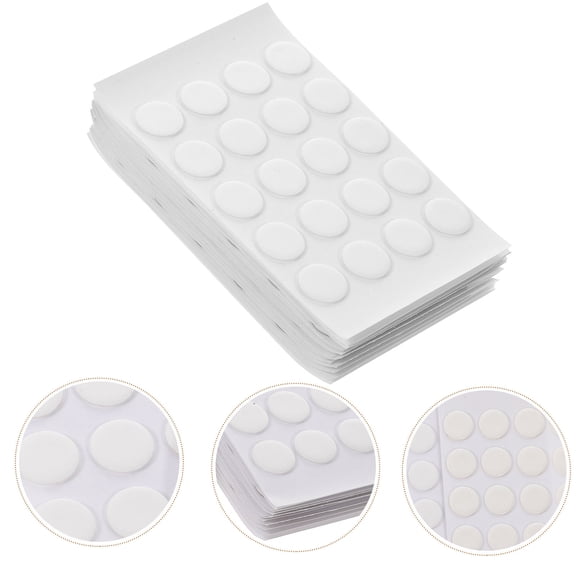 WEUVEB 300Pcs Reusable Clear Double Sided Adhesive Dots for Craft Storage Wall Hangers and Photos