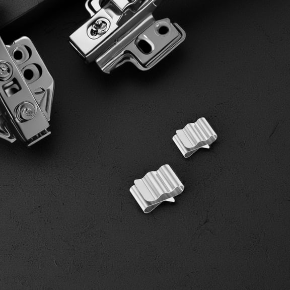 WEUVEB 30Pcs Metal Cable Clips 301 Stainless Steel Spring Clip for Solar Panel Frames Cables Outdoor Setup