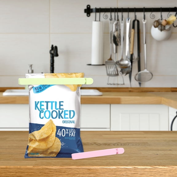 WEUVEB 30Pcs Practical Plastic Food Sealer Clips Strong Grip Fresh Keeping Snack Clamp