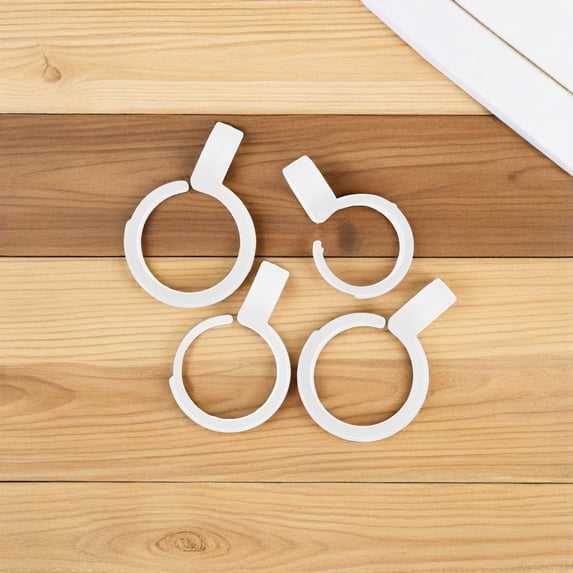 WEUVEB Sewing Clips Transparent Plastic Embroidery Supplies for Quilting, Crafting, Needlework - 30 Pieces