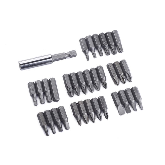WEUVEB 33Pcs Magnetic Bit Holder Set with Security Bits for Variable Drills in Assorted Colors