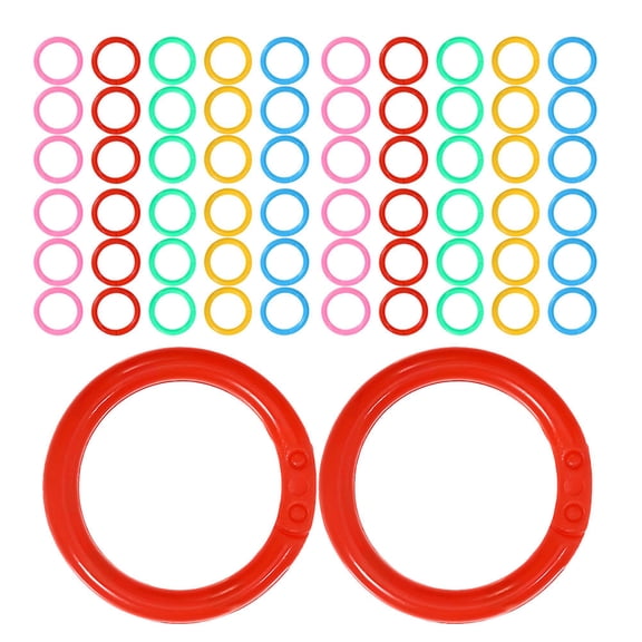 WEUVEB 350pcs Multi Color Binder Rings for Binding Documents and Organizing Papers