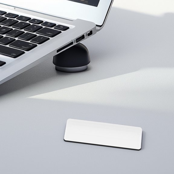 WEUVEB 3Pcs Lightweight White Name Badges with Clip on Pin for DIY Conference Identification