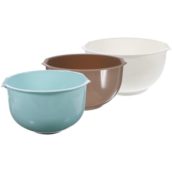 WEUVEB 3Pcs Multi-Function Plastic Bowls Large Capacity Fruit Storage Bowls for Kitchen Tableware