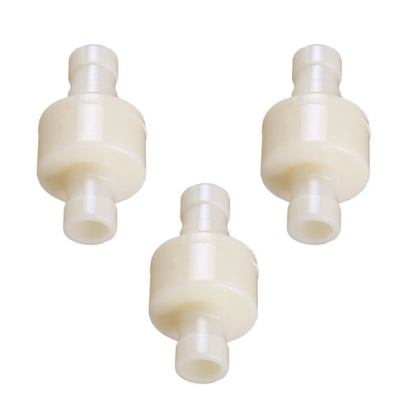 WEUVEB 3Pcs One Way Valve White Inline Check Valve for Water Dispenser Tubing with Leak Proof Seal