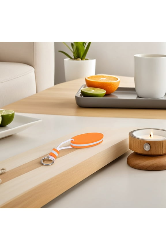 3Pcs Orange Floating Keychain Surfboard Pendant Lightweight Eva for Water Sports and Beach Use