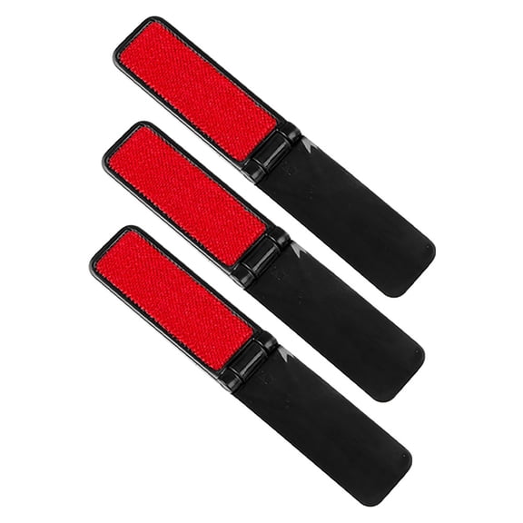 WEUVEB 3Pcs Black Clothing Sticky Brush Reusable Lint Remover Electrostatic Fabric Brush