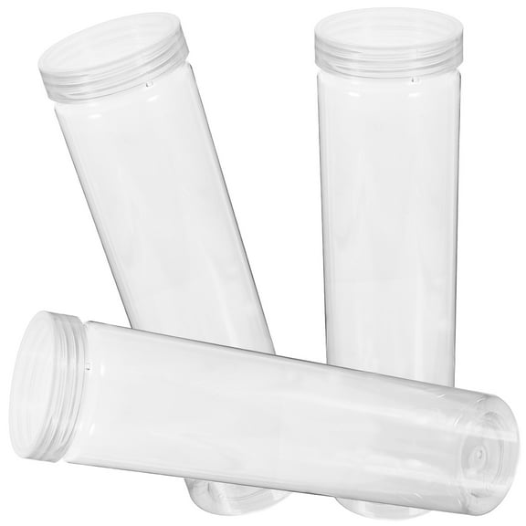 WEUVEB Airtight Food Storage Containers Set of 3 Clear Plastic for Pantry and Fridge, and Leakproof