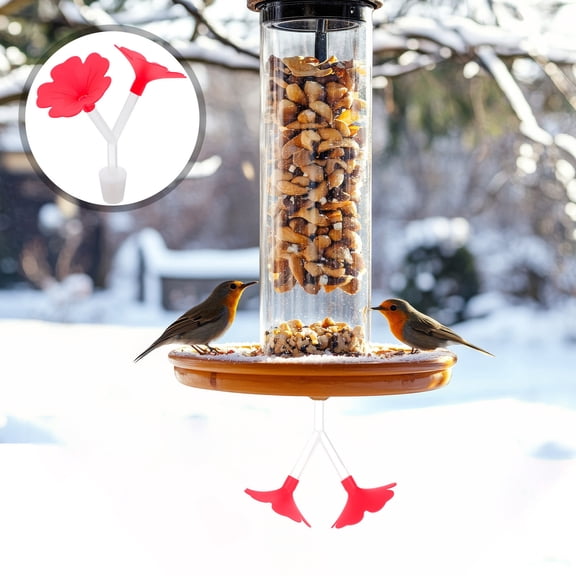 WEUVEB 3pcs Hummingbird Feeder Tubes With Easy To Clean Design For Bird Lovers Garden Decor