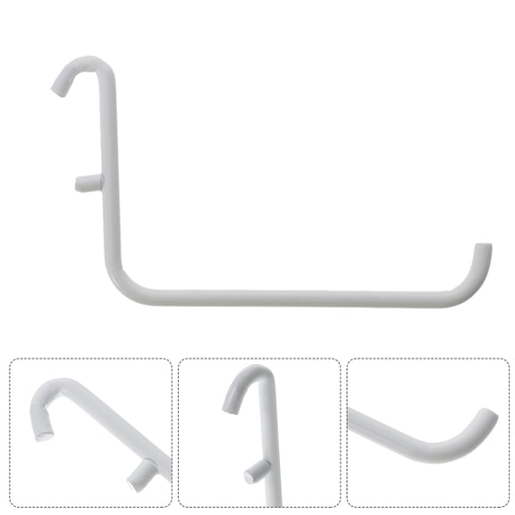 WEUVEB 3pcs Tool Storage Hooks For Garage Wall White Iron Multifunctional Design DIY Enthusiasts