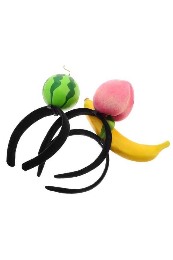 3Pcs Lightweight Fruit Hair Headbands with Watermelon Design for Beach Party Wear