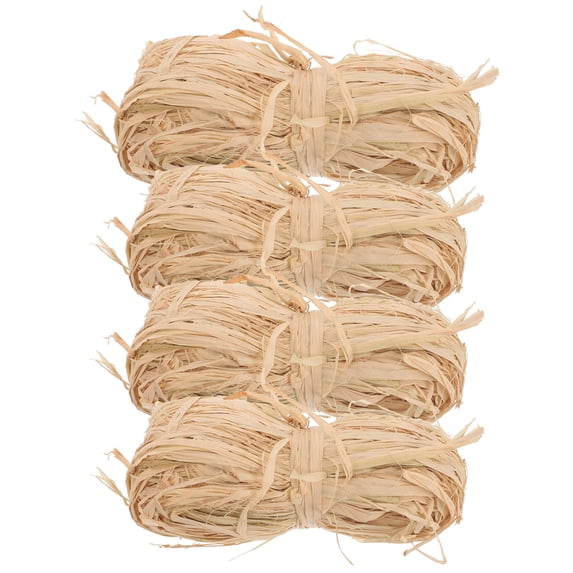 WEUVEB Rustic Raffia Ribbon for Floral Arrangements, Party Decorations, Wrapping, and Craft Projects with Generous Supply
