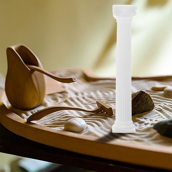WEUVEB Set of 4 Plastic Cake Separators with Roman Design, Tiered Cake Supports for Baking, Reusable and