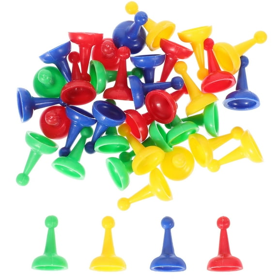 WEUVEB 40-Piece Plastic Chess Pieces Set for Board Games and Chess Boards