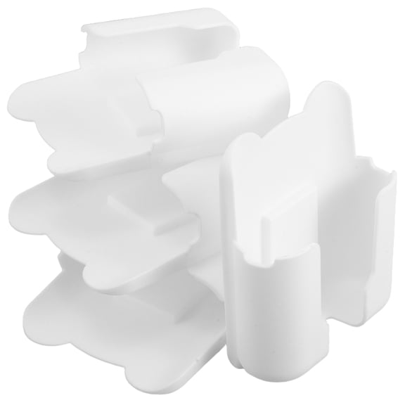 WEUVEB 4-Pack White Plastic Bed Remote Holders Organizer for Bedroom and Living Room Easy to Use