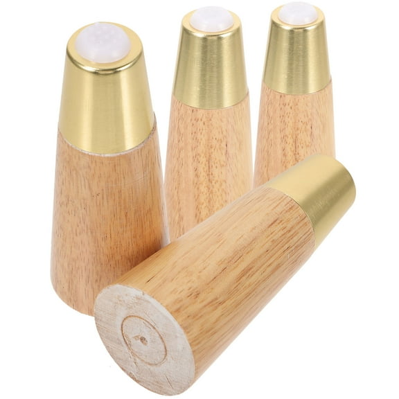 WEUVEB 4Pcs Bed Leg Natural Wood for Homeowners Furniture Upgrade