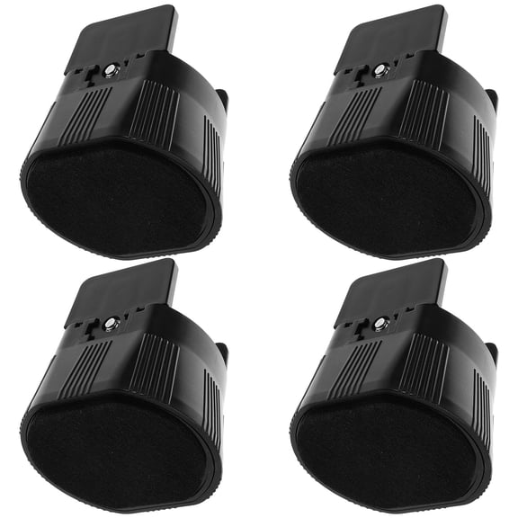 WEUVEB 4Pcs Black Abs Round Furniture Risers for Sofas 3.2in Practical Design