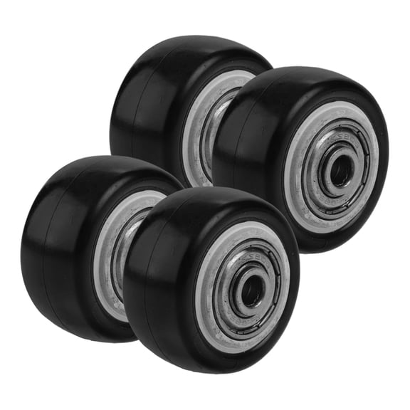 WEUVEB 4Pcs Black Heavy Duty Locking Caster Wheels for Scaffolding and Cart Replacement