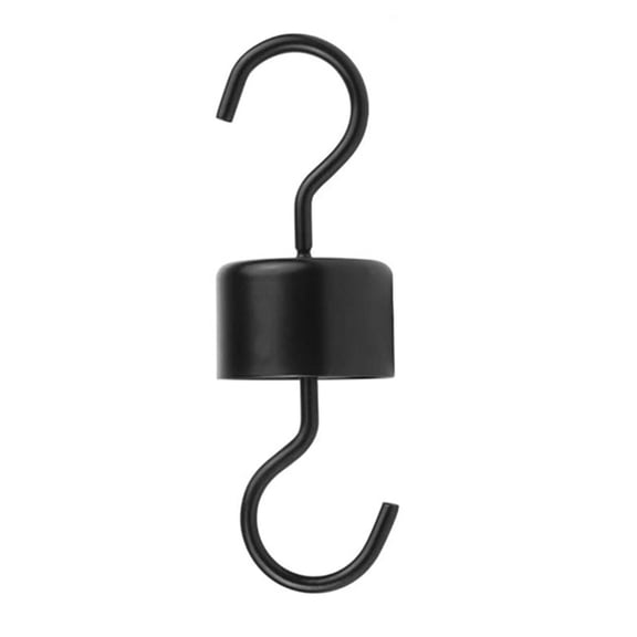 WEUVEB 4Pcs Black Metal Hummingbird Feeder Hanger Hooks Rust Resistant for Garden Use