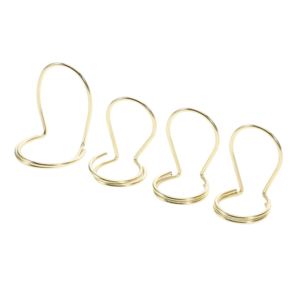 WEUVEB 4Pcs Butterfly Guitar Picks Metal for Fingerstyle Playing and Sound Transmission Golden 1.4x1.2x0.8in