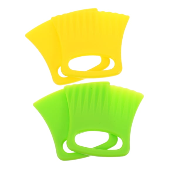 WEUVEB 4-Piece Vegetable and Fruit Slicer Set Plastic Cutting Tools Assorted Colors Kitchen Gadget