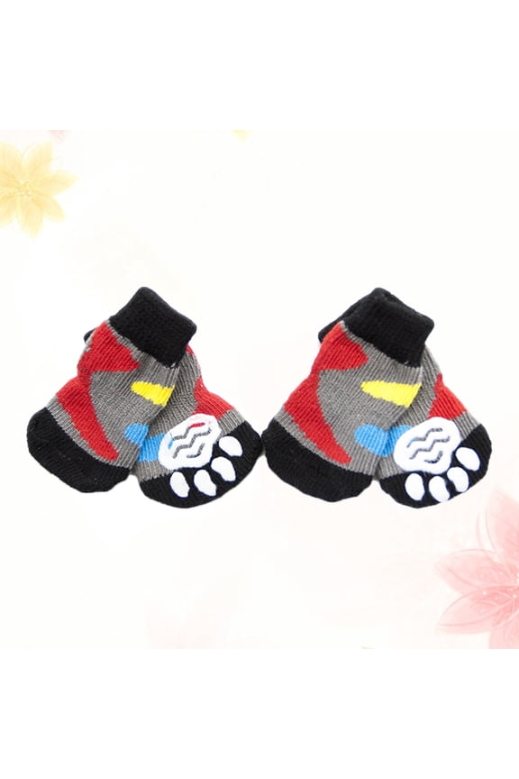 4Pcs Dog Socks Skin Friendly Large Stretch for Pet Use to Protect Paws