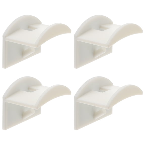 WEUVEB 4Pcs Hanging Hat Rack White Curved for Hats Scarves Ties Wall Organization Home Use