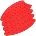 thumbnail image 1 of WEUVEB 4Pcs Heat-Resistant Ironing Pad in Red Silicone for Portable Use on Dining Tables and Ironing Boards, 1 of 8