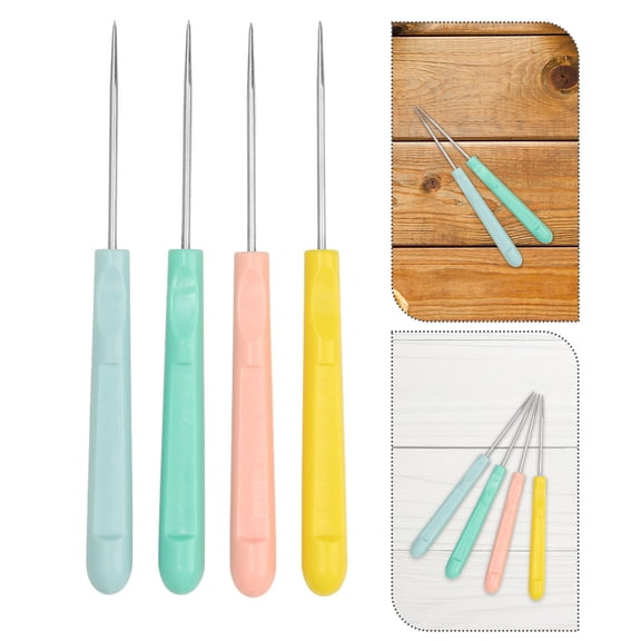 WEUVEB 4Pcs Icing Scribe Tool with Anti Skid Design for Decorating Cookies Biscuits and Cakes