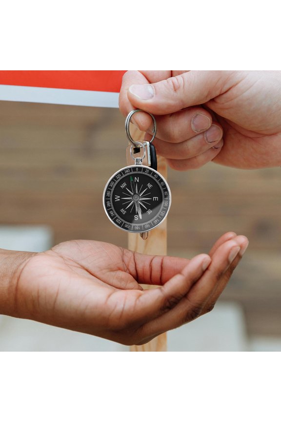 4Pcs Portable Keychain Compass for Travel Survival Gear in Compact Design