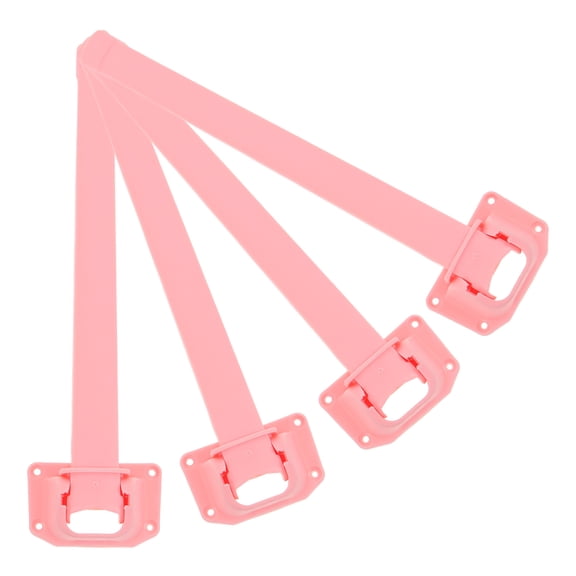 WEUVEB 4Pcs Pink Plastic Table Legs for Desk Support Stand Furniture Support Legs Anti-slip 12.0x3.1x1.4in