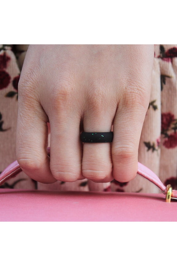 4pcs Silicone Rings for Women Waterproof Assorted Color Sport Style Flexible Replacement