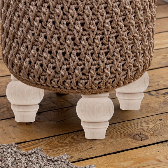 WEUVEB 4Pcs Small Table Legs Wood for Furniture Upgrade 3.85X2.75X2.75In