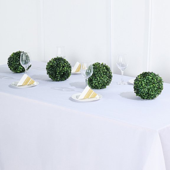 WEUVEB 4Pcs Topiary Frame Sphere Green Boxwood Plastic Decorative Garden Accessory
