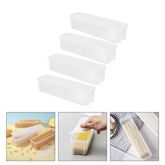 WEUVEB 4Pcs Transparent Preservation Box for Home Use with Healthy Material and Multi Function