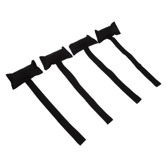 WEUVEB 4Pcs Universal Black Kayak Anchor Rope Tie Down Straps for Fast Installation and Removal