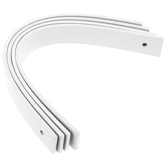 WEUVEB 4Pcs White PU Wall Mounted Loop Strap Hanger for Wedding Seating Chart and Sign Display