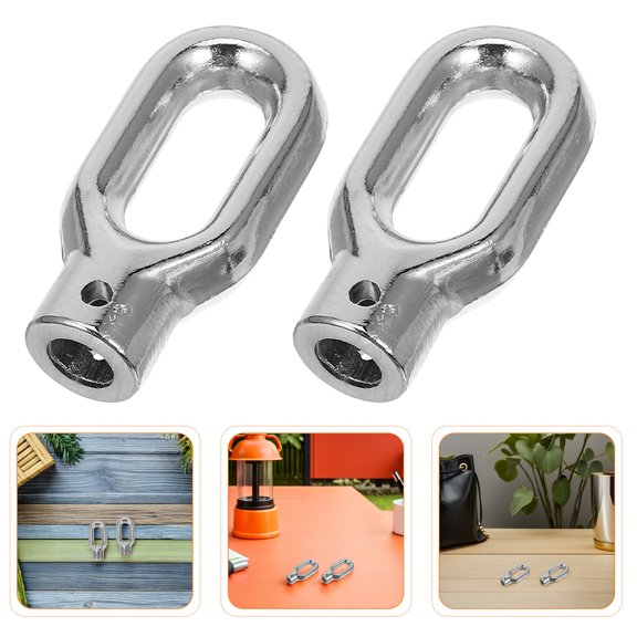 WEUVEB 4pcs Awning Ring Hook for Outdoor Patio and Rv Camping Shade