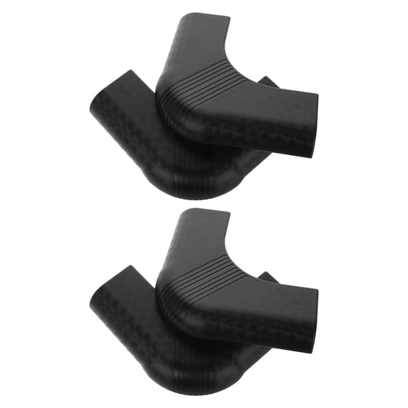 WEUVEB 4-Pack Black Nylon Corner Edge Bumpers Replacement Guards for Pool and Billiard Tables Accessories