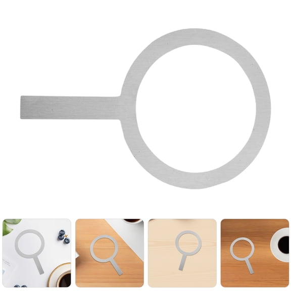 WEUVEB 4pcs Silver Milk Coffee Cup Rim Ring With Modern Design For Home Bakers Making Milk Tea