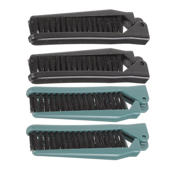 WEUVEB 4Pcs Folding Compact Hair Brush Travel Comb Suitable for All Hair Types Assorted Colors