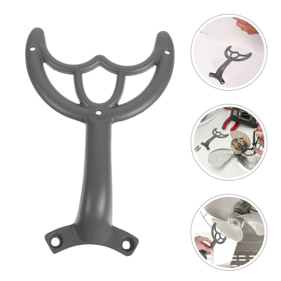 WEUVEB 5Pcs Ceiling Fan Support Arms Grey Alloy Fan Brackets for Precise Fit
